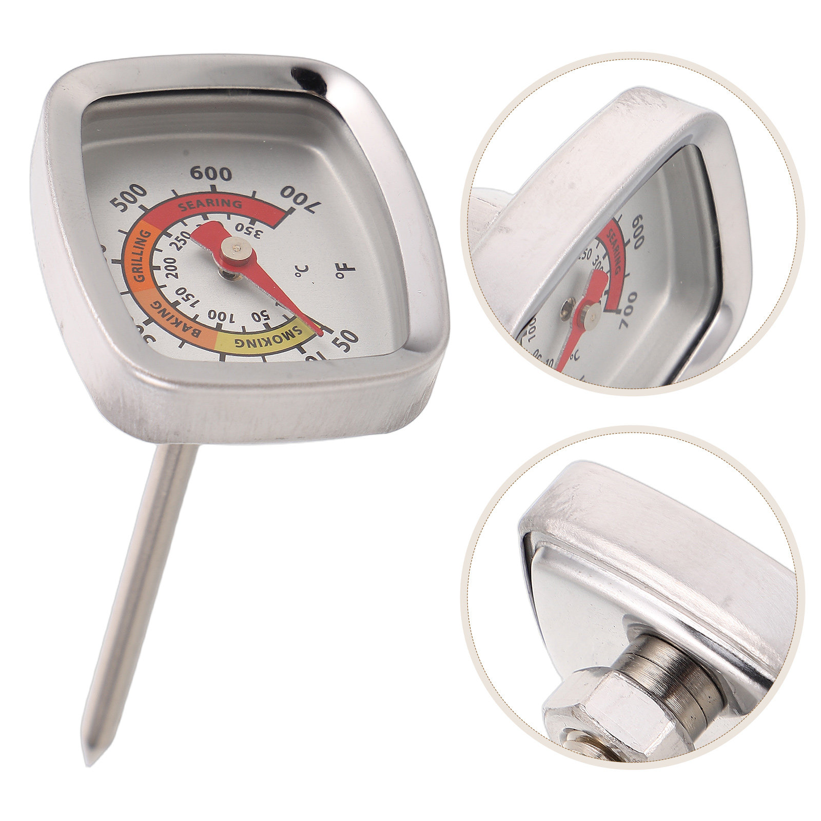 Digital Thermometer Probe - เทอร์โมมิเตอร์วัดอุณหภูมิแบบดิจิตอลกันน้ำสำหรับทำอาหาร วัดอุณหภูมิเนื้อในเตาอบ สำหรับการอบ ย่าง ปิ้ง บาร์บีคิว