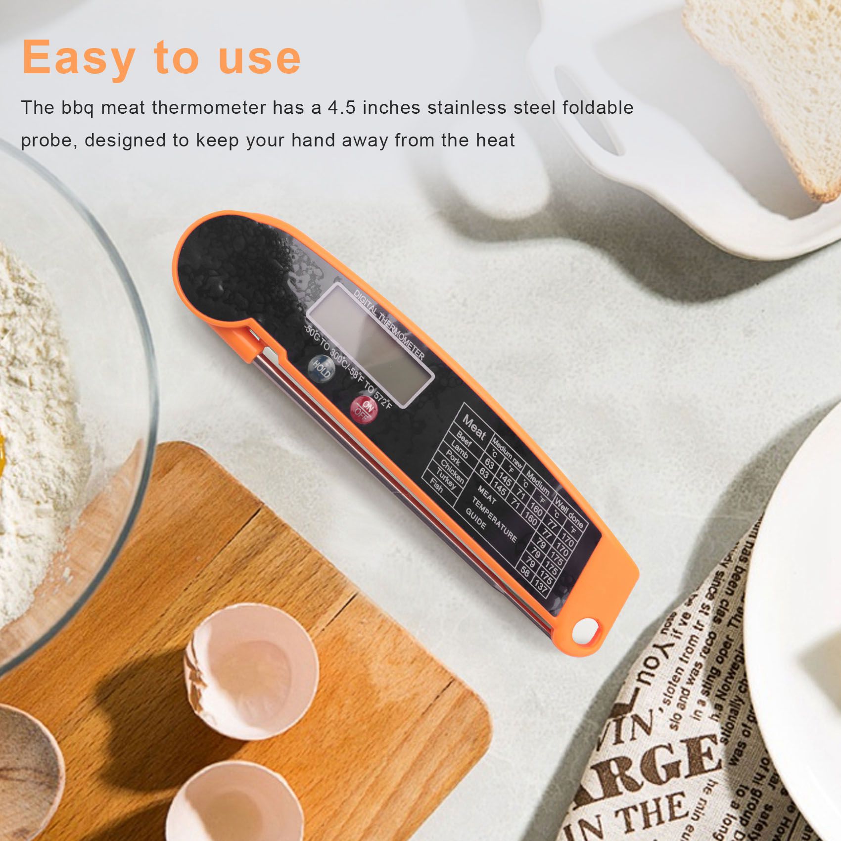 เครื่องวัดอุณหภูมิเนื้อสัตว์แบ - Digital Thermometer Probe บทวิจารณ์และราคา