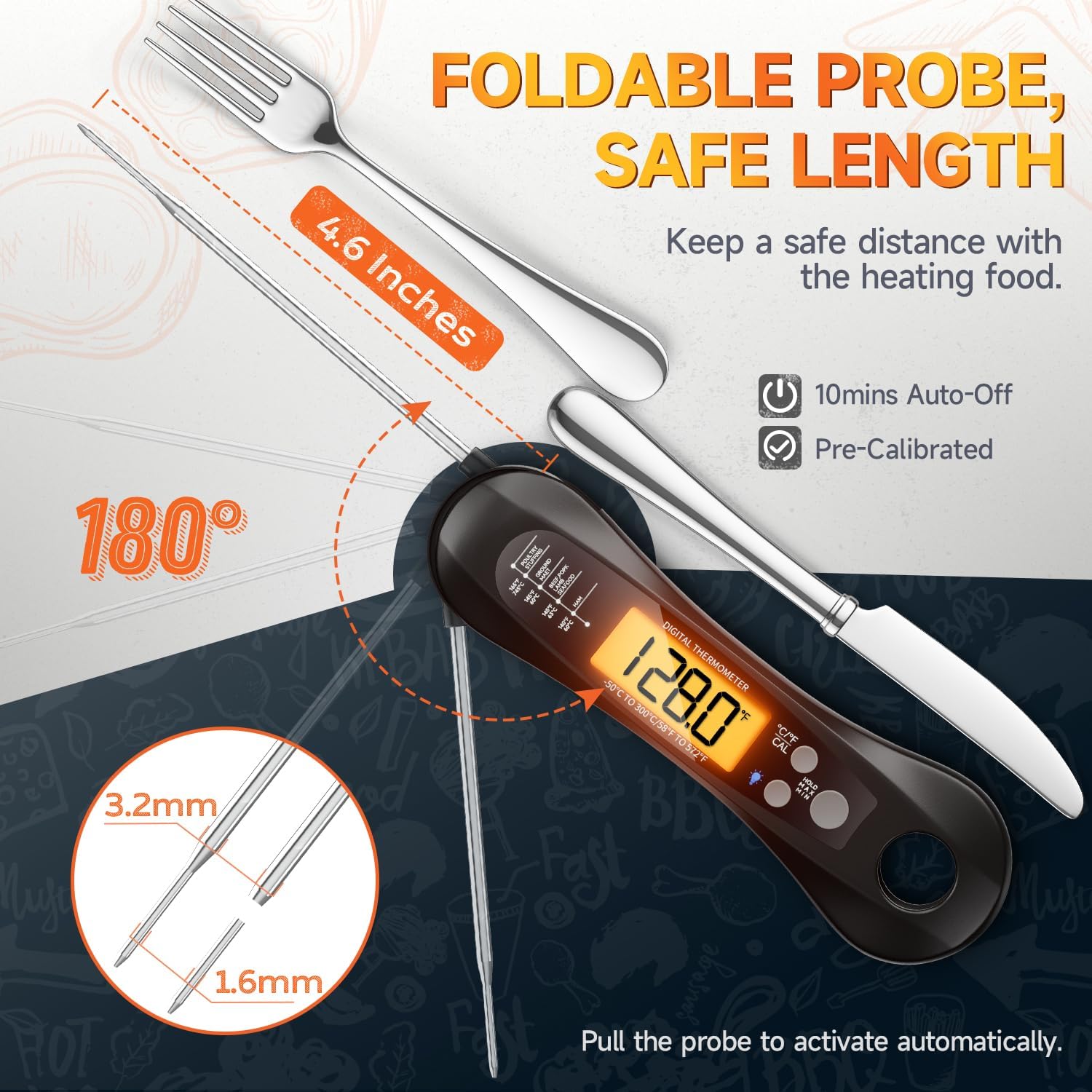 เครื่องวัดอุณหภูมิเนื้อแบบดิจิ - Digital Thermometer Probe บทวิจารณ์และราคา