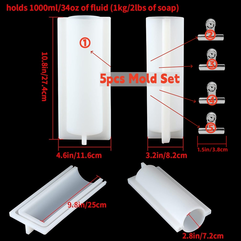 แม่พิมพ์สบู่ทรงกระบอกขนาดใหญ่พ - Candle Making Supplies Usa บทวิจารณ์และราคา