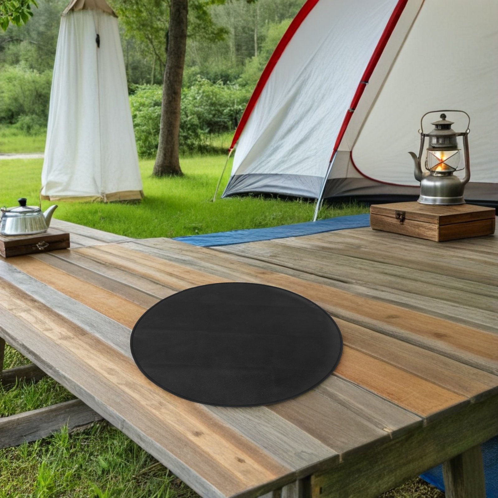 แผ่นรองปิ้งย่างกันไฟทรงกลม ขนา - Heat Resistant Mat บทวิจารณ์และราคา