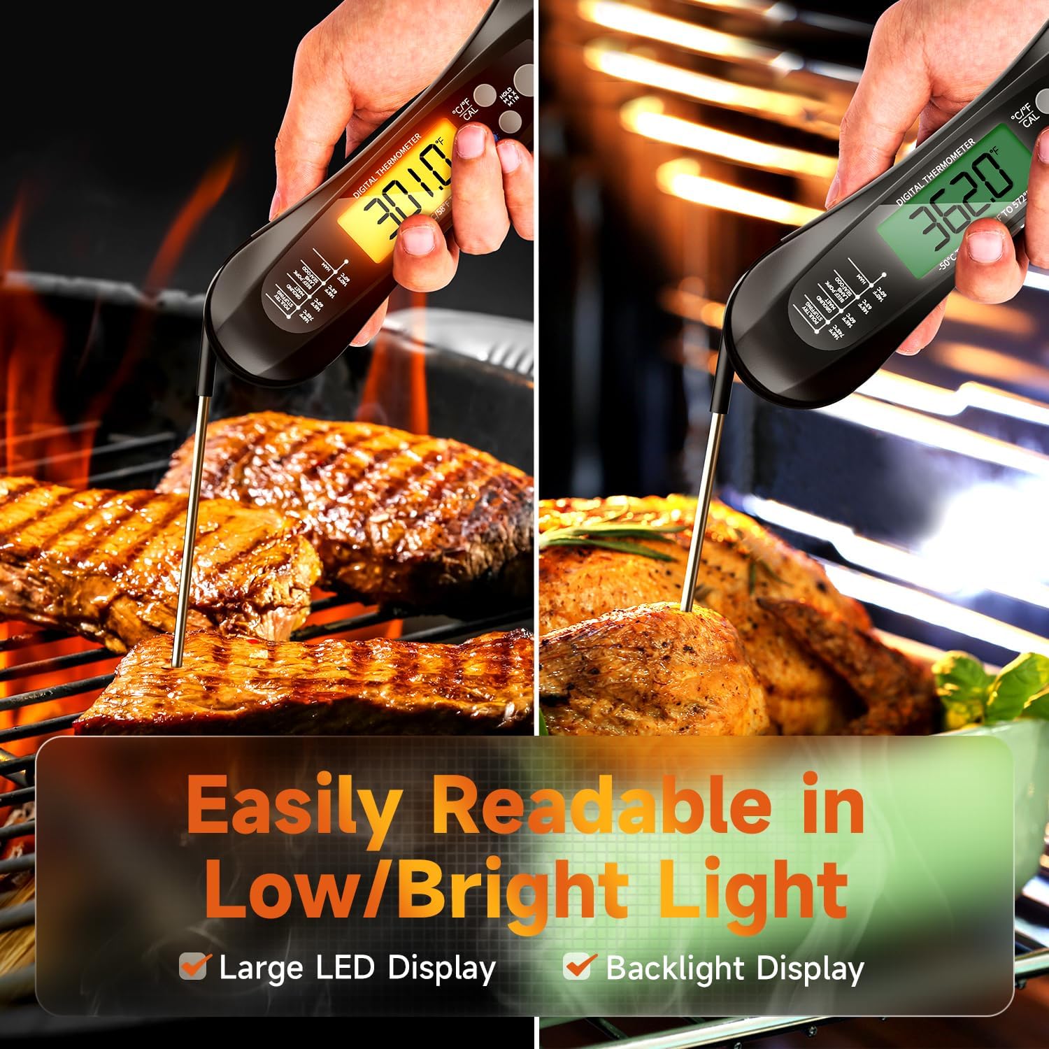 เครื่องวัดอุณหภูมิเนื้อสัตว์แบ - Digital Thermometer Probe บทวิจารณ์และราคา