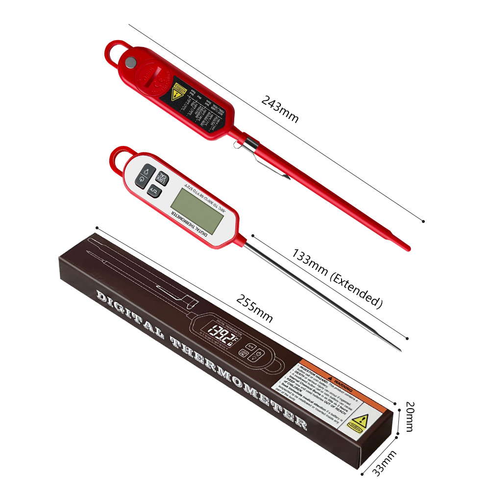 เทอร์โมมิเตอร์วัดอุณหภูมิเนื้อ - Digital Thermometer Probe บทวิจารณ์และราคา
